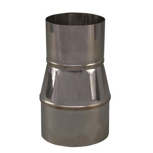 EW RVS verloopstuk 99mm uitw. - 80mm