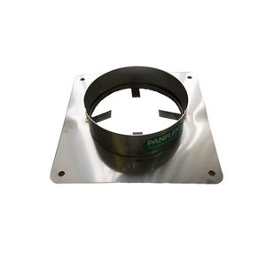 Afdekplaat 50mm RVS