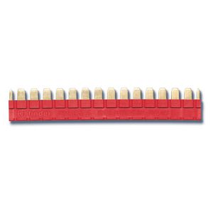 Doorverbindstrip voor 16 aansluitvoeten S.93 rood