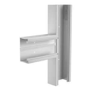 T-stuk 70x130mm polyvinylchlorid lichtgrijs