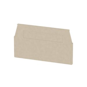 Afsluit- eindplaat d.beige h:60.3mm b:1.5mm V-0 VVE=20