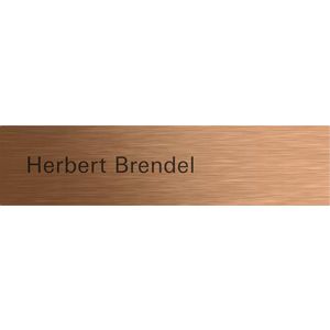 Belknop beschr. System 106 brons