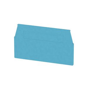 Afsluit- eindplaat blauw h:60.3mm b:1.5mm V-0 Wemi VVE=20