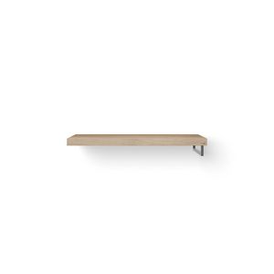 Wastafelblad Base Wood eiken 120cm RVS 1x handdoekbeugel RE.