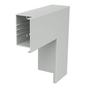 Platte hoek 300x130x100 polyvinylchlorid lichtgrijs