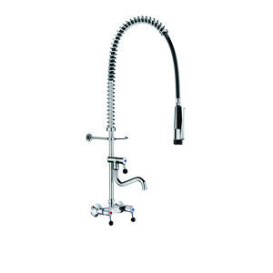 Voorspoelkolom zwart +muurmengkrn +sproeier 433009 +tapkrn