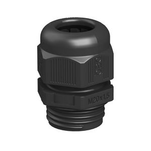 Wartel vol metrisch M12 polyam zwart VVE=50