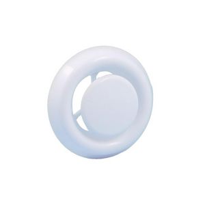 Afzuigventiel+aansluitbus Ø100mm wit