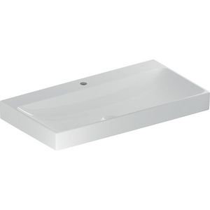 Wastafel 90x48cm met kraangat gecentreerd zonder overloop wit Keratect ONE