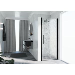 Draaideur Y21B 570-610x2000mm zwart aqua