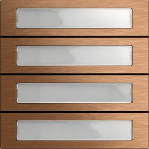 Belknopmod. 4-voudig System 106 brons