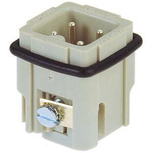 Contactblok Han 3A man Insert Screw VVE=10