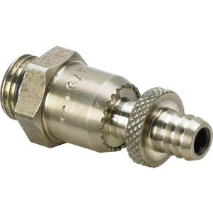 Aftapventiel 1/4 messing/blank