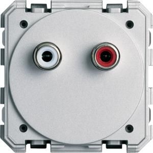 Aansluitpunt 2x Cinch audi 45mm Gallery alulook