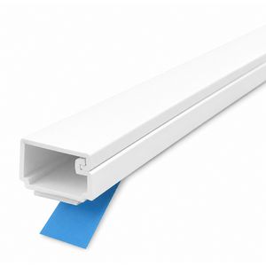 Lengte a 2m. leidingkoker zelfklevend 20x10mm wit