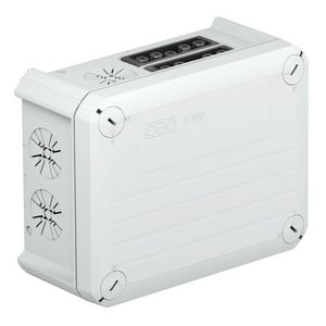 Kabeldoos wieland 4z5p 150x116x67 polypr li.grijs RAL 7035