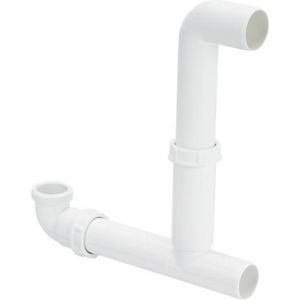 Afvoerverbinding kunststof/wit
