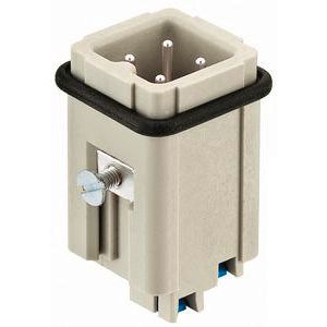 Contactblok Han 3A male insert with Quick-Lock VVE=10