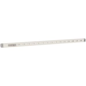 ALU gleufluchtrooster "P" 442x20mm wit