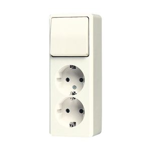 Combinatie wissel AP600 wit met randaarde