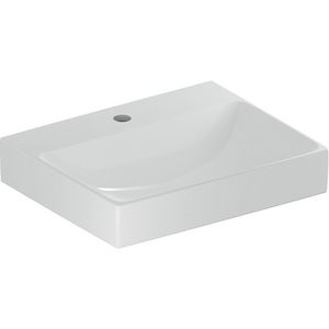 Wastafel 50x40cm met kraangat gecentreerd zonder overloop wit Keratect ONE