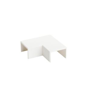 Platte hoek MKS 16x25 9010 polycarbonaat VVE=10