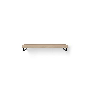 Wastafelblad Solo Wood eiken 120cm zwart 2x handdoekhouder