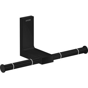 AXOR Universal Rectangular dubbele closetrolhouder mat zwart