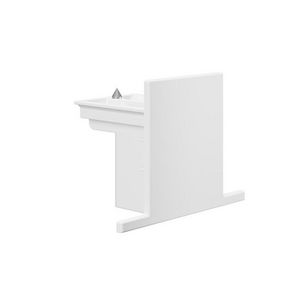 Eindkap ONE TRACK inbouw 9004-R/W wit VVE=5