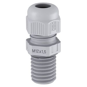 Wartel lange tap vol metrisch M50 polyam zilvergrijs VVE=5