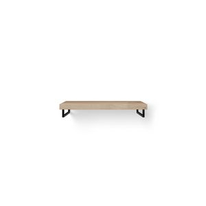 Wastafelblad Solo Wood eiken 100cm zwart 2x handdoekhouder