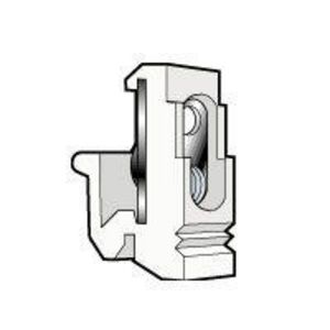 Montage adapter M4 asymmetrisch DIN rail VVE=100
