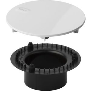 Afbouwset 6966.0 kunststof D115mm design-wit glanzend