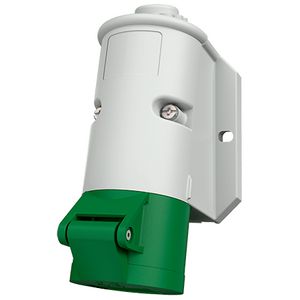 Wandcontactdoos 32A 3-polig  4H 50V 100-200Hz IP44 1848