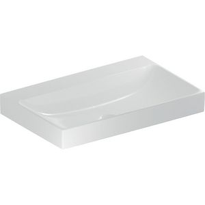 Wastafel 75x48cm zonder kraangat gecentreerd zonder overloop wit Keratect ONE