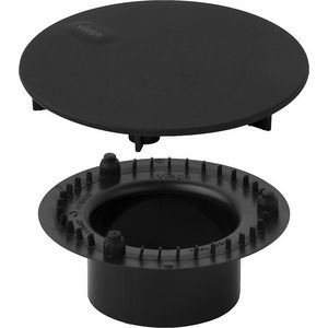 Afbouwset 6966.0 kunststof D115mm zwart mat