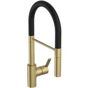 Keukenmengkraan semi-pro brushed gold Gusto
