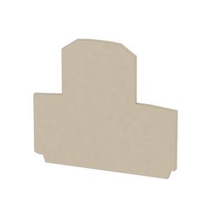 Afsluit- eindplaat d.beige h:60mm b:1.5mm V-0, VVE=20