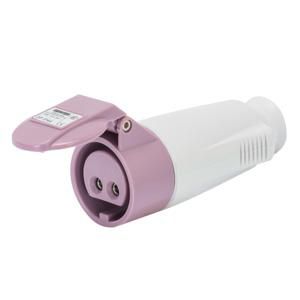 CEE KOPPELCONTACTST 2P 16A 20/25V 50/60HZ-VIOLET-nr VVE=10