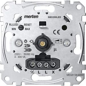 Sokkel Universele draaidimmer LED-lampen 400W Merten