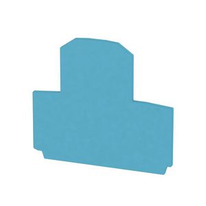 Afsluit- eindplaat blauw h:60mm b:1.5mm V-0 Wemid VVE=20
