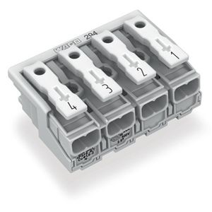 Kroonklem Drukknop extern z. PE-contact wit 294-5044 VVE=500