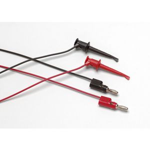 Meetsnoerenset met mini-haakjes, rood en zwart