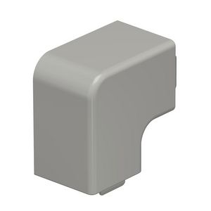 Deksel platte hoek 30x30mm polyvinylchlorid steengrijs VVE=4
