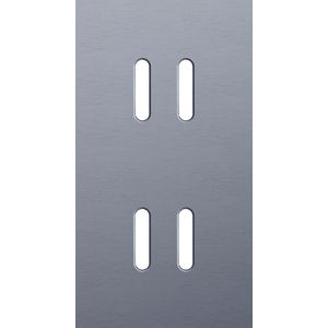 Tweevoudige afdekplaat, verticaal 71 mm centerafstand