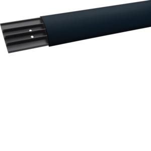 Vloerkanaal deksel 18x75mm l=2 m zwart VVE=2