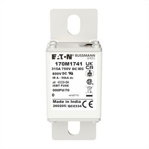 Zekeringelement FUSE 315A 750V DC 000FN/70 AR CU VVE=5