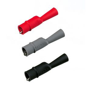 Krokodillenklemmen 120-serie (1 rood, 1 grijs, 1 zwart)