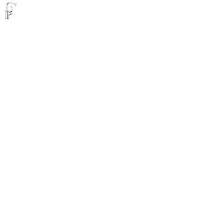 Zenta sl wastafelmengkraan z.waste zij.bed.chr