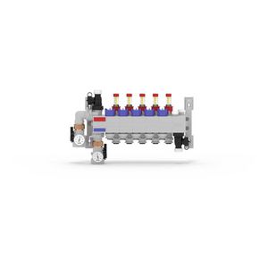 Vloerverwarmingsverdeler polyamide 5-groeps insteek 16mm RAUTHERM SPEED HKV-D P